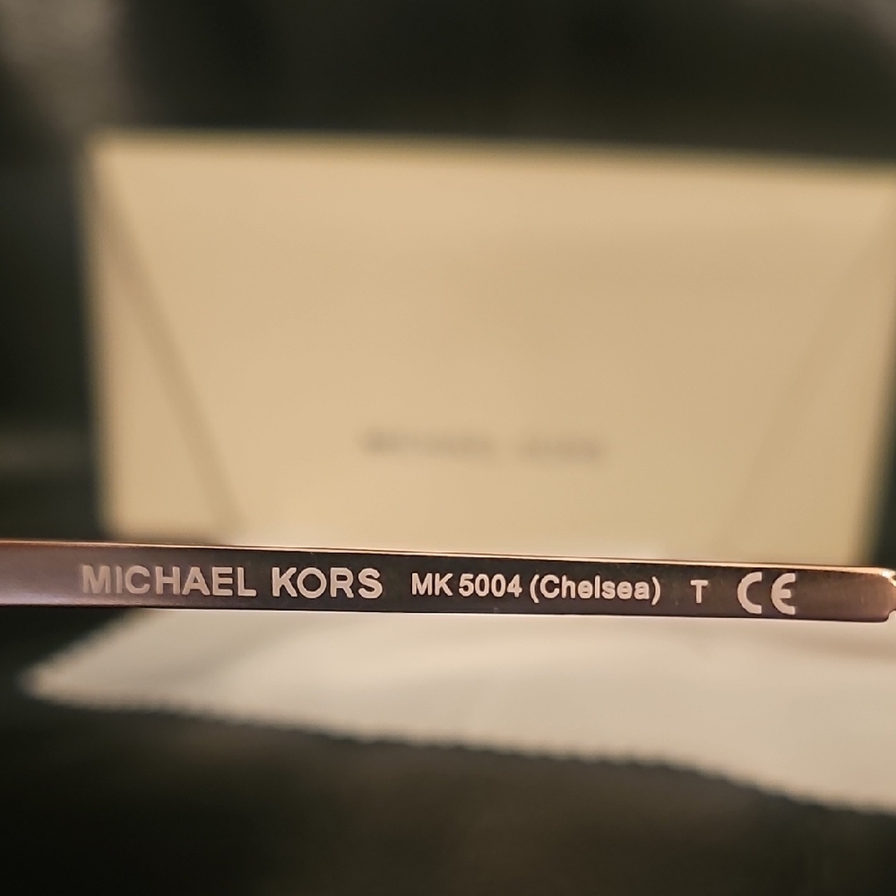 Michael Kors Rose Gold Aviator Sunglasses - Picture 5 of 7
